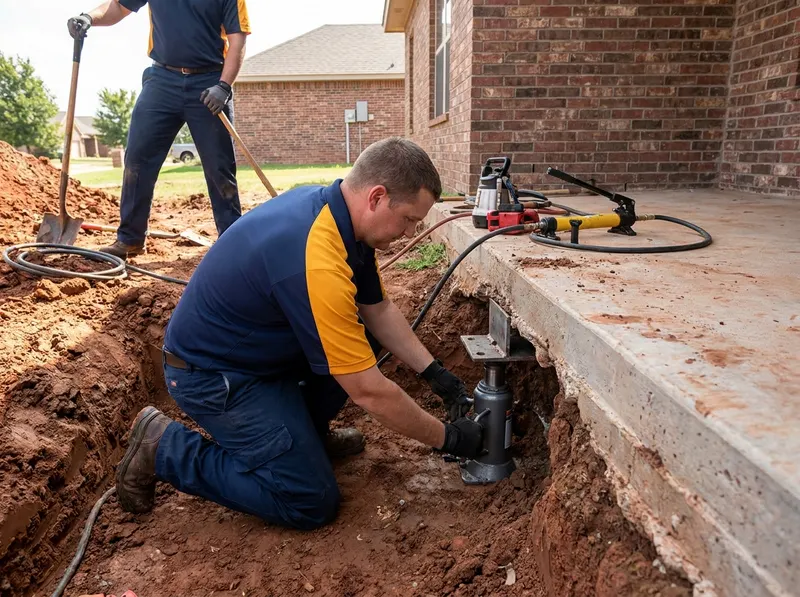 Slab Foundation Repair in Norman, OK